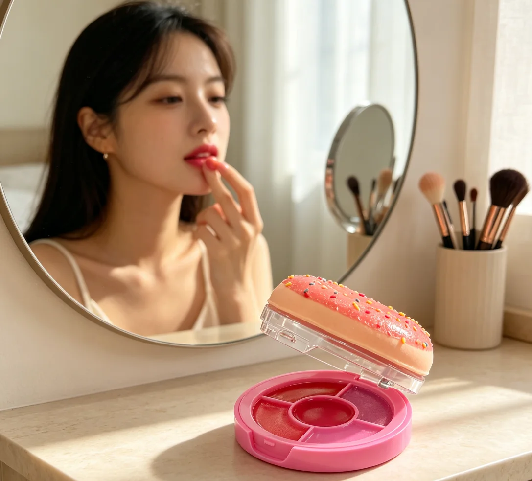 Slow Rebound Doughnut Stress-relieving Lipstick in the Shape of a Hamburger