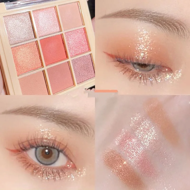 OEM Custom Multi-color Dry Eye Shadow Powder Palette Velvety Matte Texture Vacuum Technology Plastic Material Waterproof Gel 20g